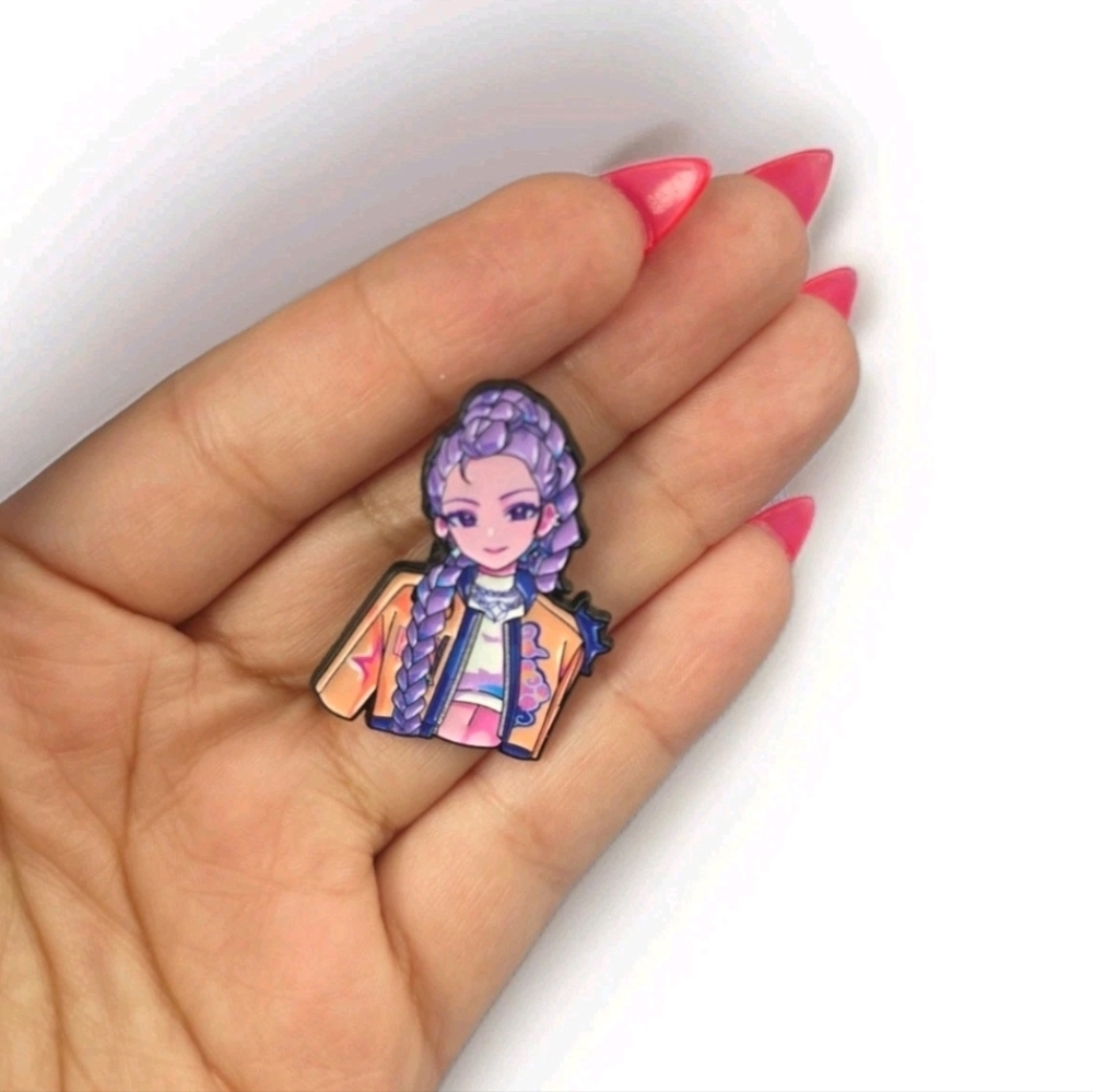 Kpop Demon Hunters Rumi Enamel Pins New In Bag